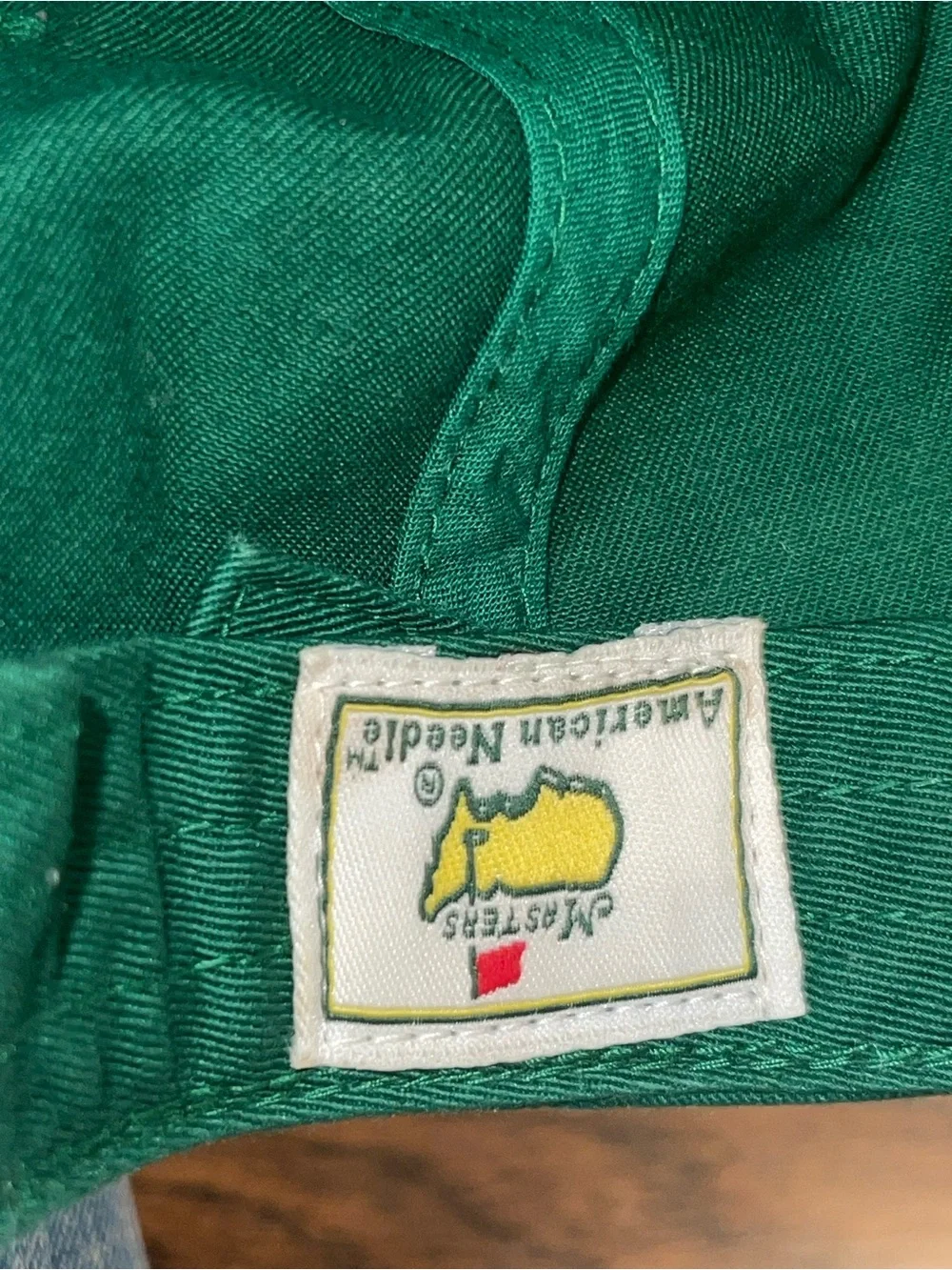 Masters StrapBack Green Golf Hat  Logo Augusta National 2015 American Needle